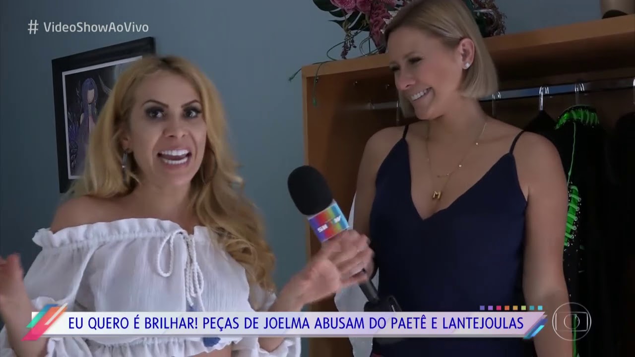 Joelma mostra seus figurinos preferidos para o 'Vídeo Show' 17/12/2018