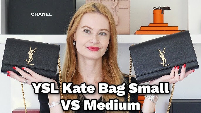 Saint Laurent Small Kate Bag Review YSL Size Comparison & Modelled