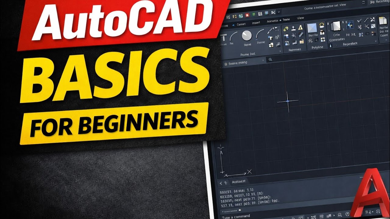 AutoCAD Basics for Beginners | Step-by-Step Tutorial ⭐