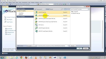 How to create a website using Visual studio 2010