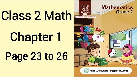 Class 2 Math Chapter 1 Whole Numbers Page 23 to 26 | Class 2 Math Unit 1 Whole Numbers Page 23 to 26