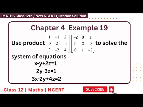 Use the product [[1,-1,2],[0,2,-3],[3,-2,4]] [[-2,0,1],[9,2,-3],[6,1,-2]] to solve the system of eq