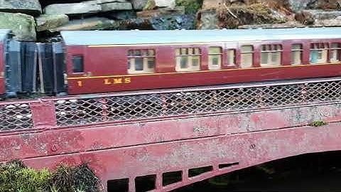 O gauge R/C scratch built garden railway