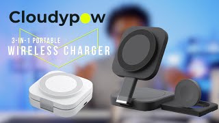 Cloudypow 3-in-1 Wireless Charger | the world's most compact charger
