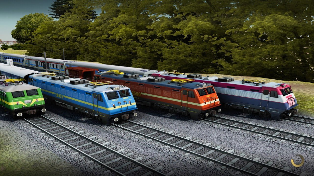 All Trains Run From X Curves Branches Railroad Tracks || #trainvideo​ #railwaygroupd​ #Railway​