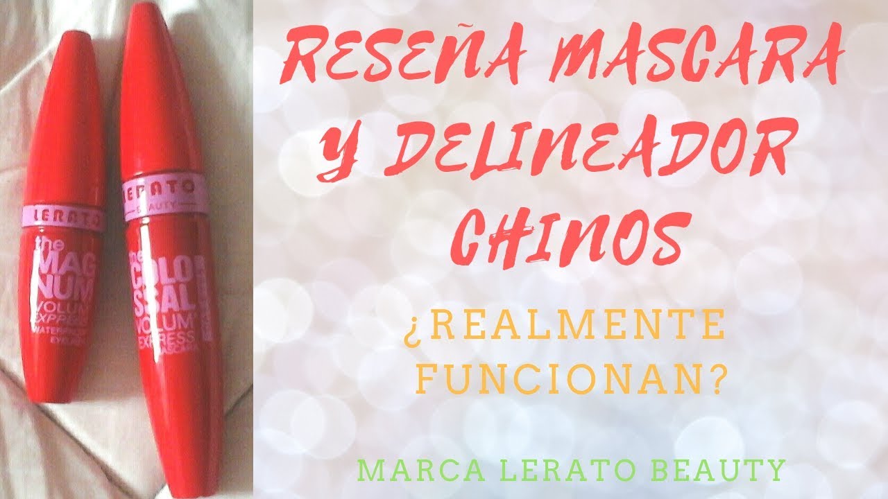 Reseña Mascara de pestañas y Delineador chinos / Marca LERATO BEAUTY camera iphone 8 plus apk