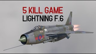 Lightning F.6 - 5 kill Game Warthunder Realistic Air battles