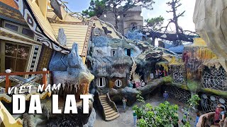 Da Lat Virtual Tour, Exploring 'Crazy House' Hang Nga Guesthouse in Dalat - 4K Vietnam Travel Vlog