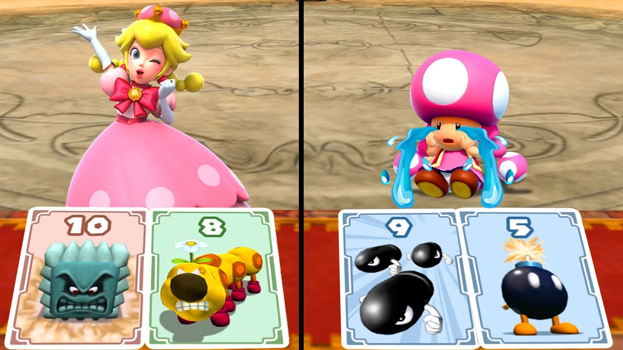 マリオパーティシリーズ】ピーチVSキノピコの全デュエルミニゲーム決戦