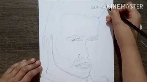 Hrithik Roshan outline with grid method part 1