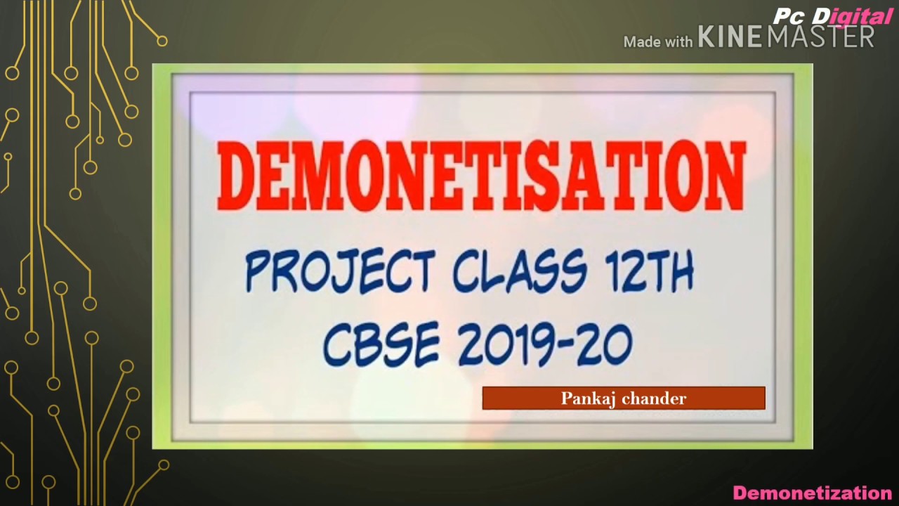 case study on demonetisation class 12