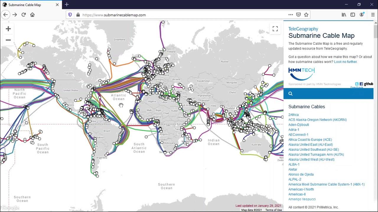 Submarine Cable Map - Updated #QGIS - YouTube