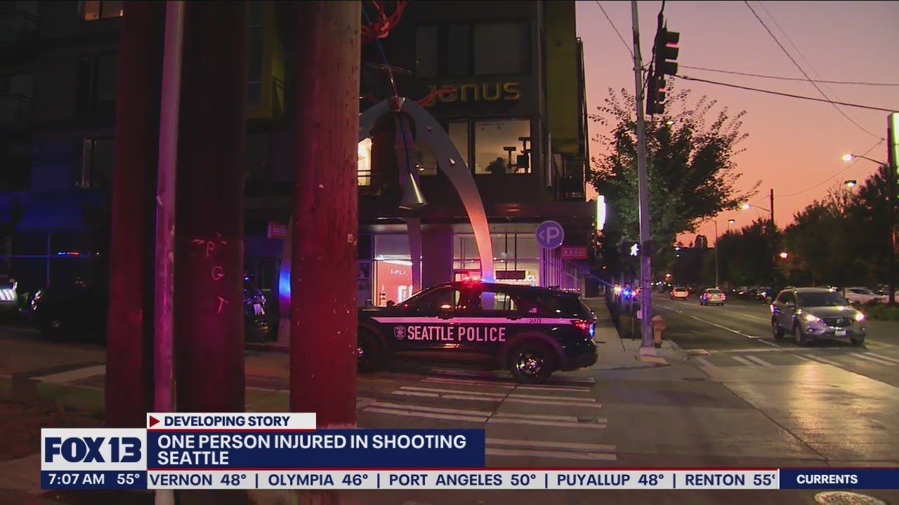 One person injured in Seattle shooting | FOX 13 Seattle - YouTube