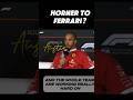 Hamilton on Horner to Ferrari Rumours🤐