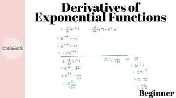 Calculus - HOW TO: Derivatives of Exponential Functions (Beginner Level)