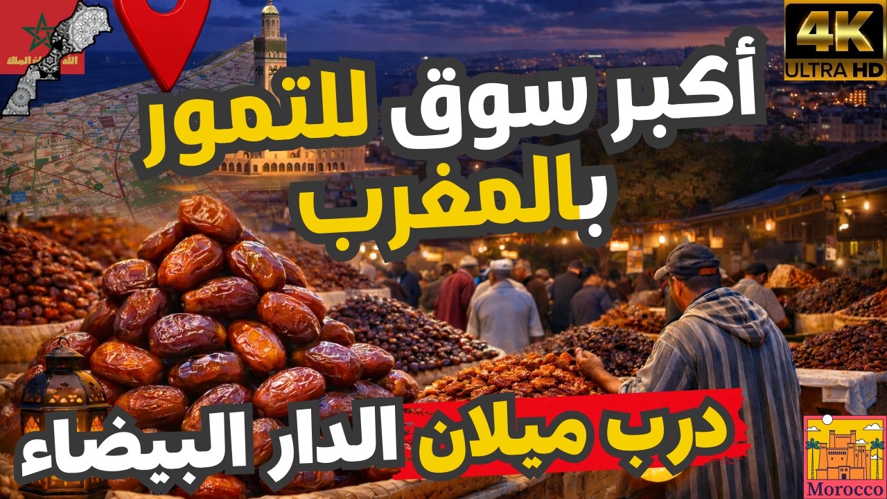 أكبر سوق للتمور بالمغرب: درب ميلان بالدار البيضاء استعداداً لرمضان!