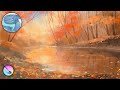 Autumn landscape. Speed painting on single layer in Krita. Drawing process time lapse.