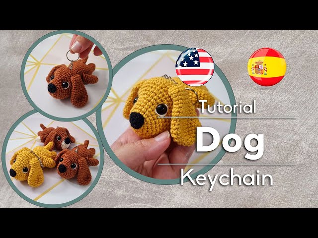 How to crochet keychain / crochet dog 