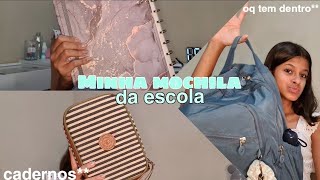 OQUE TEM NA MINHA MOCHILA DA ESCOLA! 🎒✨️