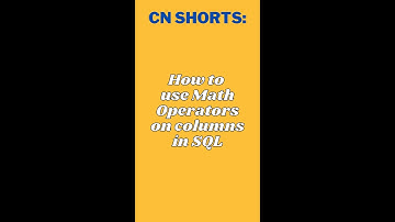 11. How to use Math Operators on columns in SQL