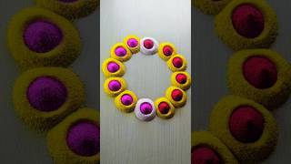 simple 😄😁rangoli | satisfying rangoli | ASMR#rangoli #rangolidesigns #indianart