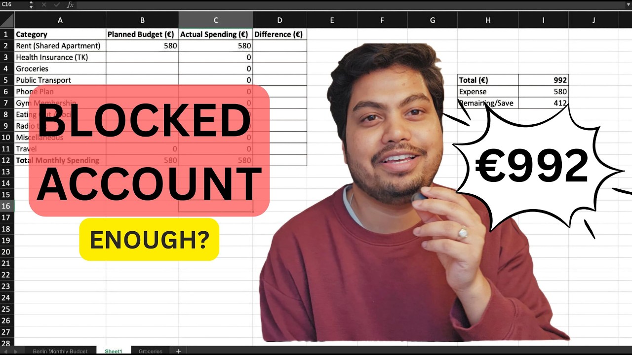 Blocked Account €992 — Is It Enough to Live in Germany? | Berlin reality