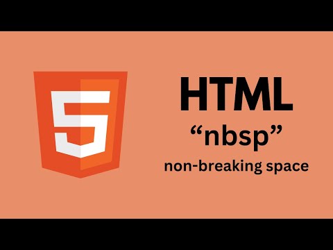 HTML nbsp || Understanding nbsp in HTML5