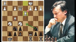 Анатолий Карпов виртуозно обостряет игру в Каро-Канн! Шахматы.