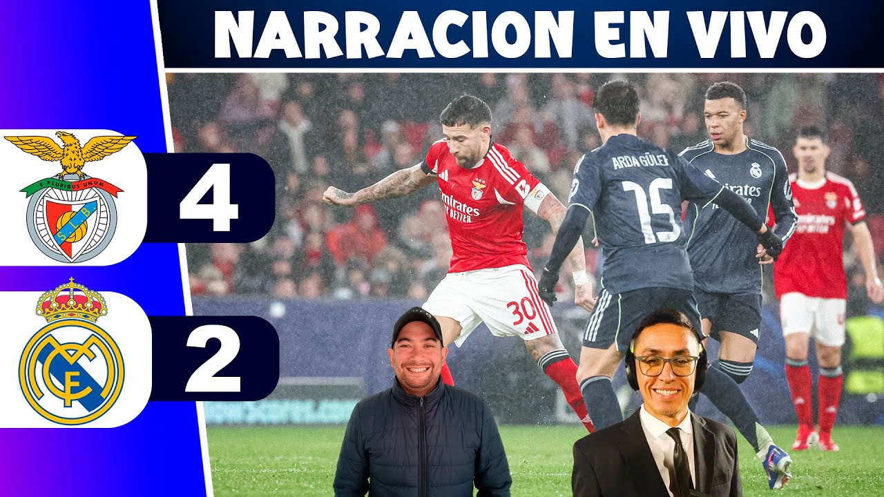¡PARTIDAZO EN LISBOA! BENFICA 4 REAL MADRID 2 ⚽ CHAMPIONS LEAGUE 2026 - PARTIDO SIMULADO Y RELATO