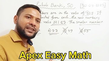 Two numbers are are in the ratio of 3:5. If 9 is subtracted from each, the new numbers are in the...