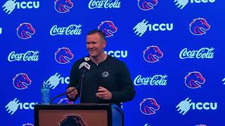 Boise State coach Spencer Danielson's Washington State week press conference 