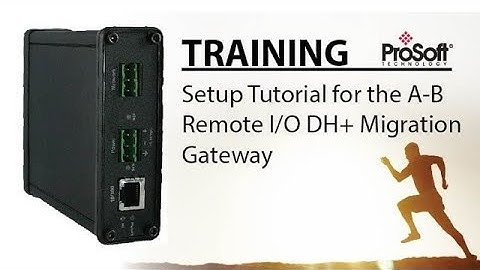 Set Up: DH+ to EtherNet/IP PanelView migration gateway for PLC5s