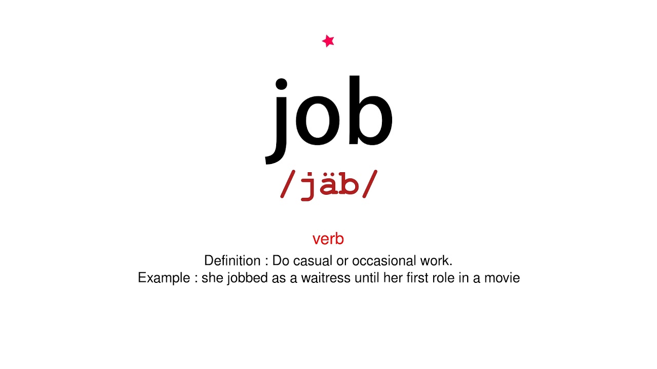 How To Pronounce Job Vocab Today YouTube
