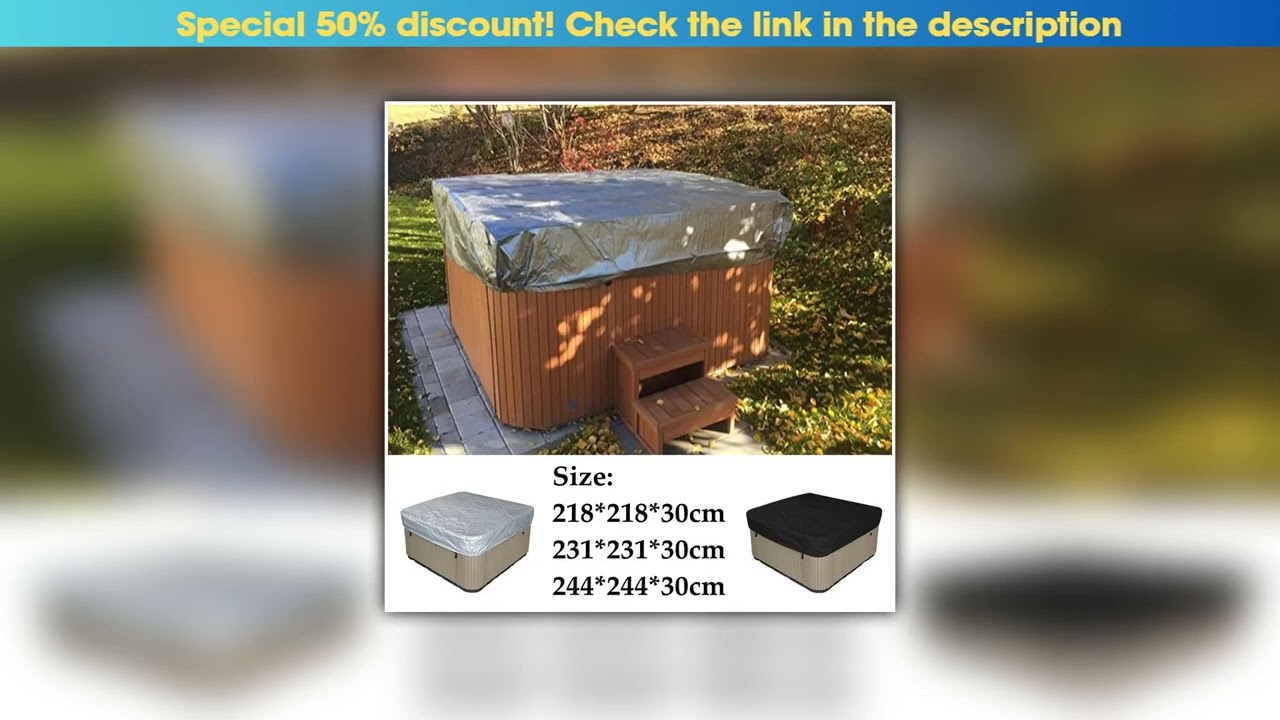 Hands-on Square Tub Cover Oxford Fabric Spa Cap Cover Outdoor Garden Patio Spa Bathtub Dust Cover P