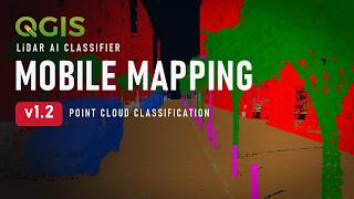 LiDAR AI Classifier v1.2 for QGIS: Mobile Mapping Point Cloud Classification