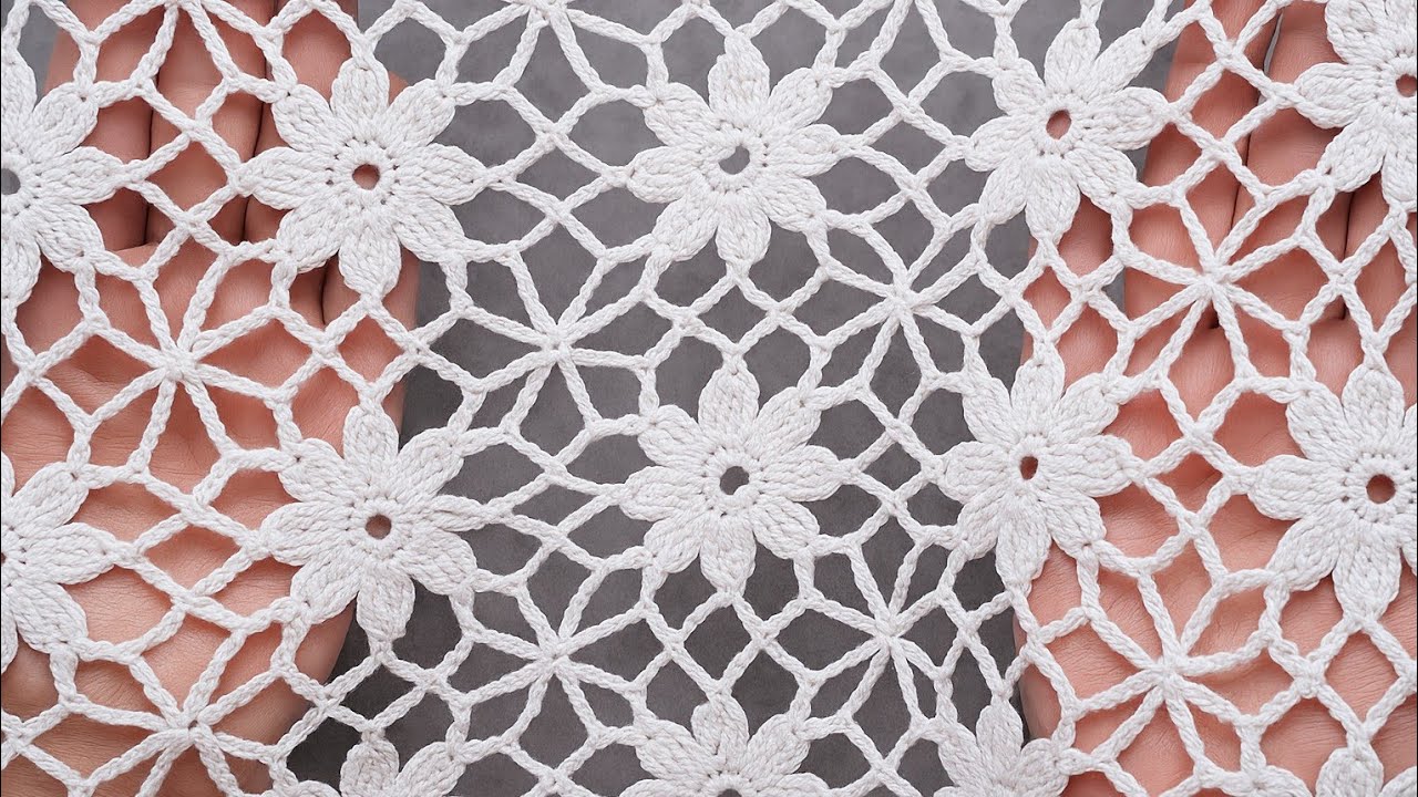 Crochet Lace 🧶 Easy & Stylish Tutorial Crochet Pattern Motif For Crochet top, Lace Dress