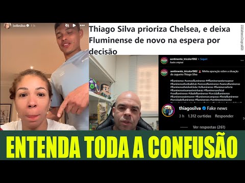 🚨NEGOU TUDO: ESPOSA DE THIAGO SILVA DIZ QUE PUBLICAÇÕES SOBRE ELE SÃO &quot;FAKE NEWS&quot;