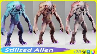 Stylized Alien creature-FAB