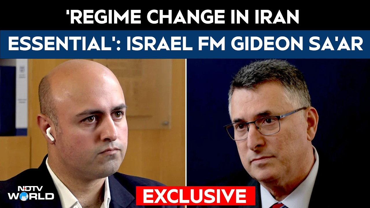 Israel FM Exclusive | Israel FM Justifies Strikes, Says Regime Change In Iran Is Essential
