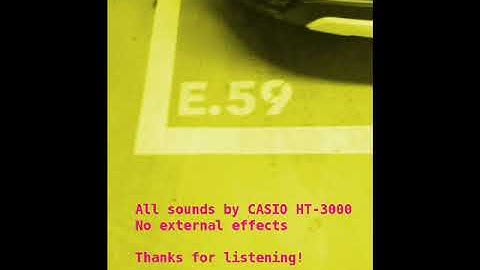 Casio HT3000 - Dance E.59 - orig. track