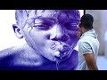 African Child Realistic Ballpoint Pen Drawing_Real Time_(Ebuka Pen)