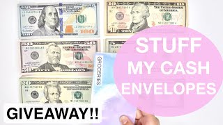 STUFF MY CASH ENVELOPES WITH ME FOR SEPTEMBER & GIVEAWAY | Dave Ramsey | Erin Condren Monthly Deluxe