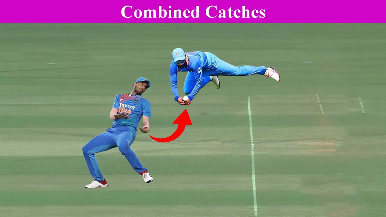 10 Amazing Combined Catches In Cricket 😳 YouTube