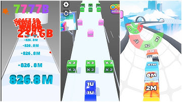 Ultimate 2048 Race – Jelly Run vs Jelly Tube vs Number Shooting | 64f vs ^268B vs 12kB