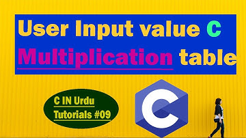 How to make User input Number Multiplication  Table -C tutorial - C Program
