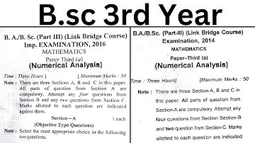(2023) Numerical Analysis| Mathematics Very Important Paper
