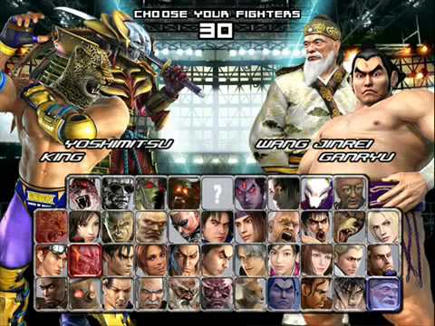 Tekken Tournament 2 Character Select Youtube