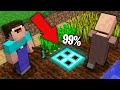 Minecraft NOOB vs PRO: 99% VILLAGERS CANT FOUND DIAMOND TRAPDOOR IN FARMLAND!Challenge 100% trolling