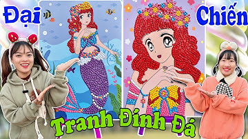 Trò Chơi Làm Tranh Đính Đá | Hằng Nheo Official