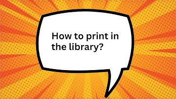 Printing in the library